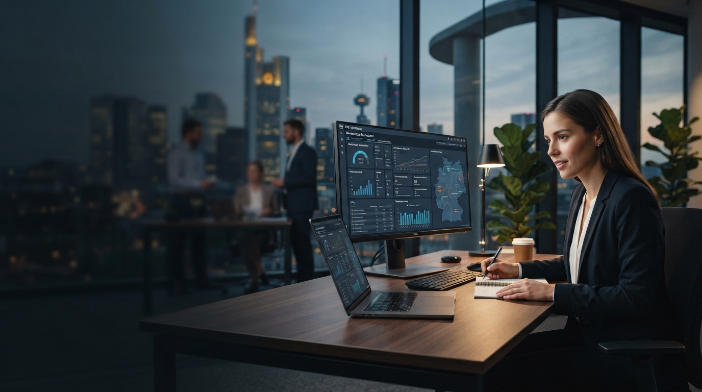 Nord Stern AI predictive analytics interface displayed on a workstation